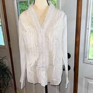 A J Christopher Lace Ruffle Dress Shirt